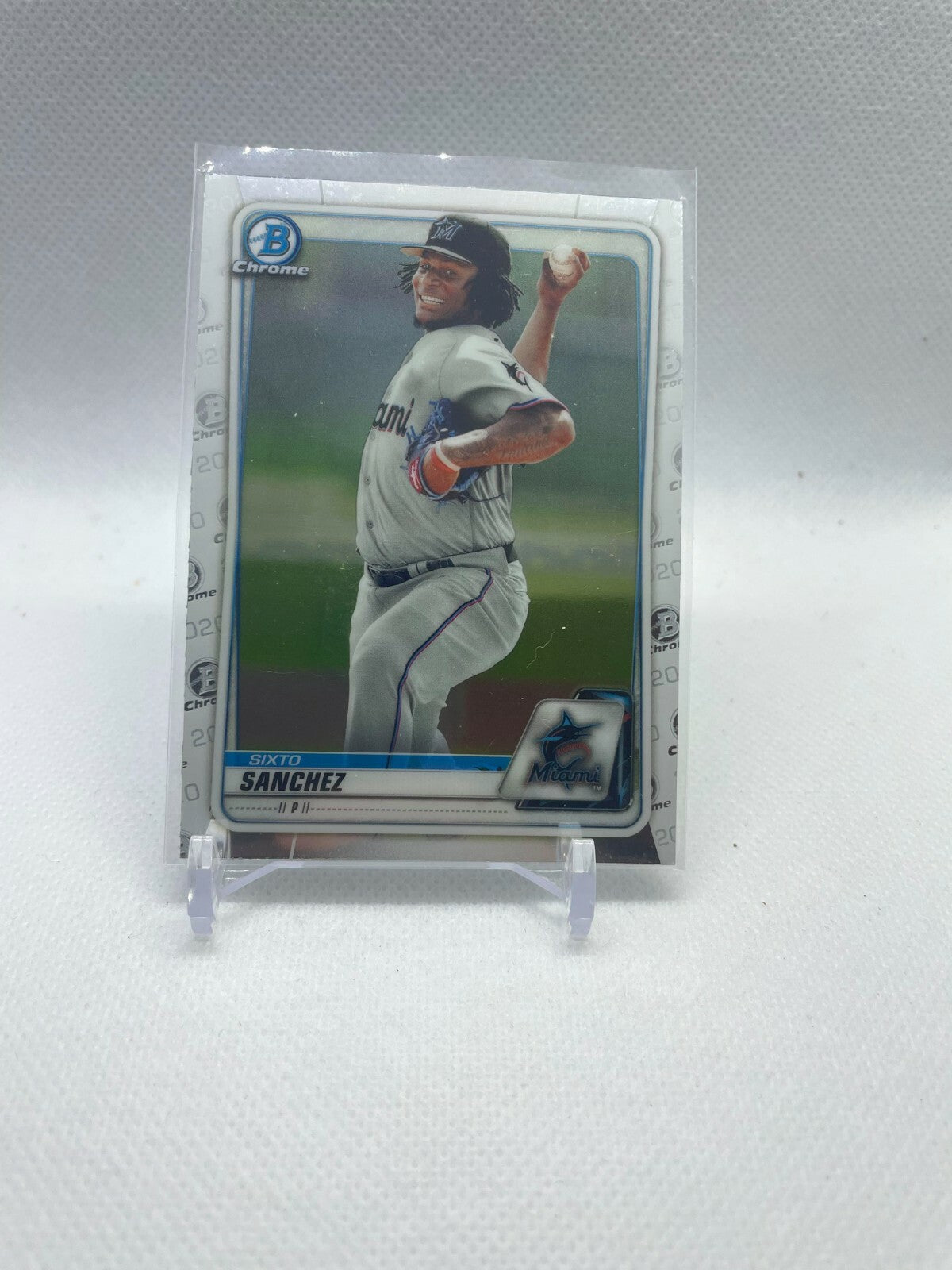 2019 Bowman Chrome Mojo Refractor Sixto Sanchez RC, #BCP-70, Marlins