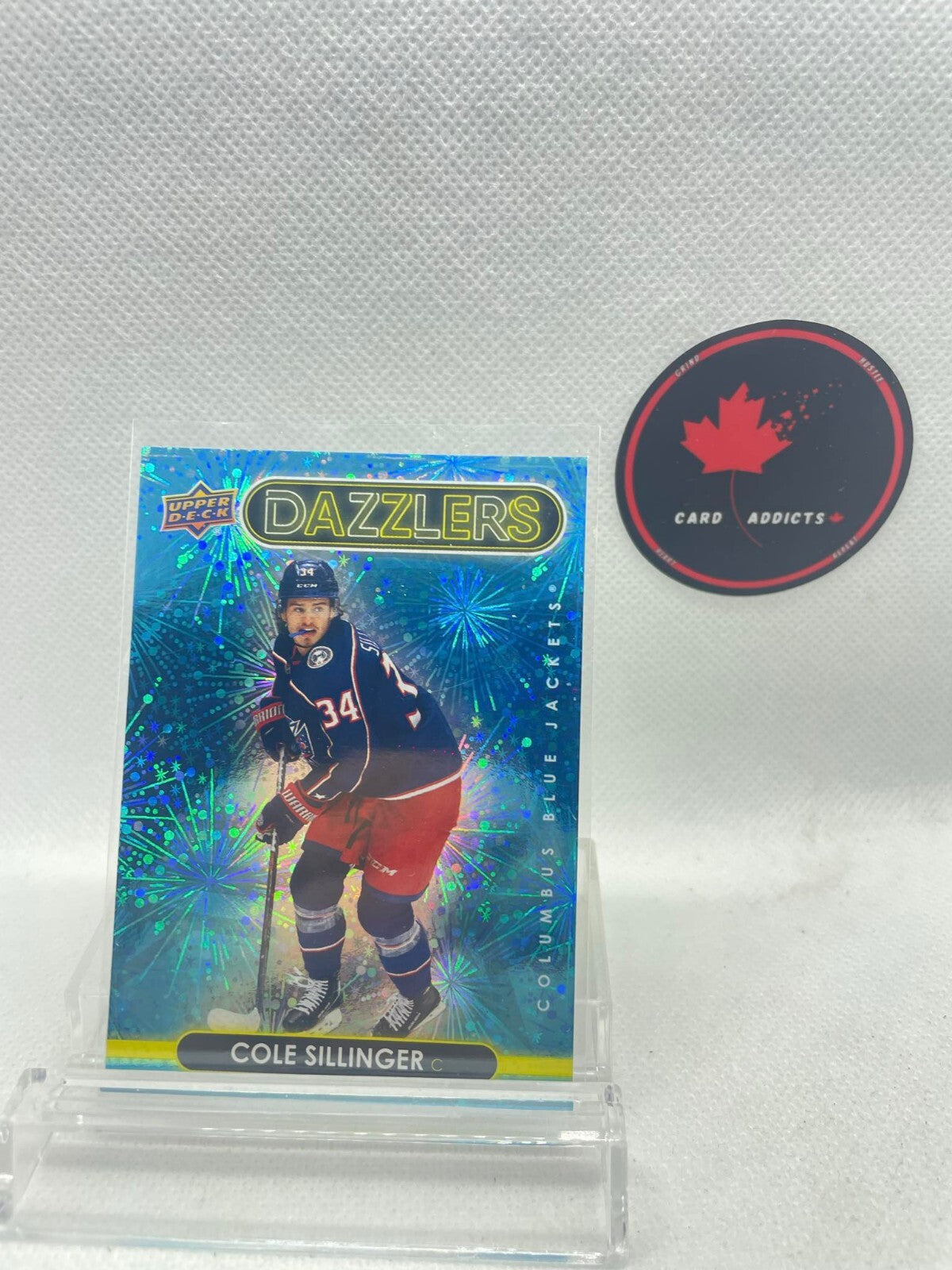 Cole Sillinger 2021-22 Upper Deck Dazzlers Blue