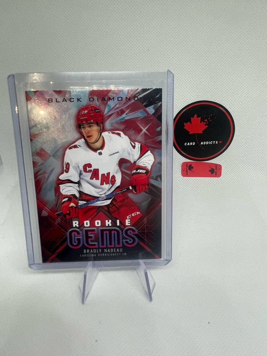 24-25 Black Diamond Hockey Rookie Gems RED RG-BN Bradly Nadeau (/100)