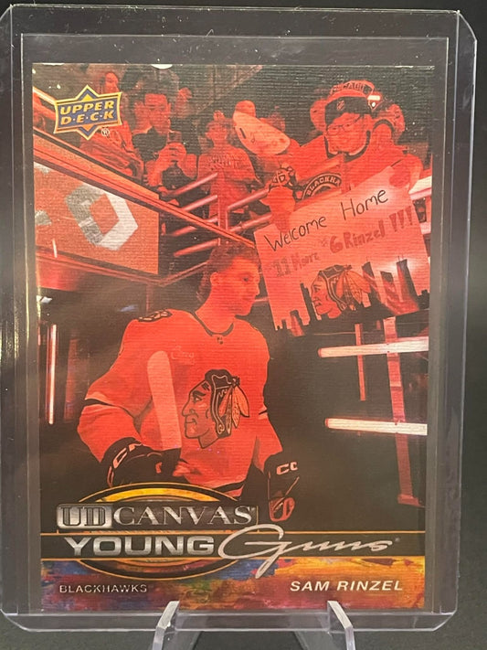 2025-26 Upper Deck Series 1 Hockey UD Canvas Young Guns RC Sam Rinzel