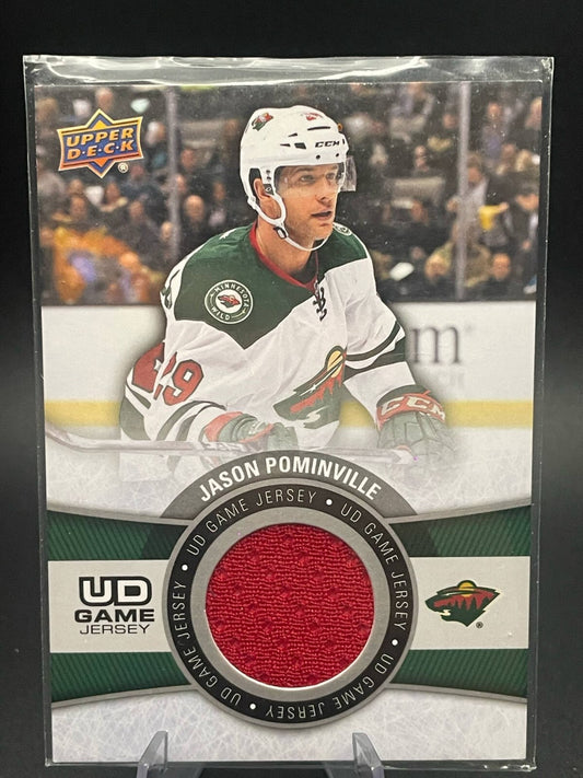2015-16 Upper Deck Series 1 UD Game Jersey Jason Pominville Card# GJ-JP
