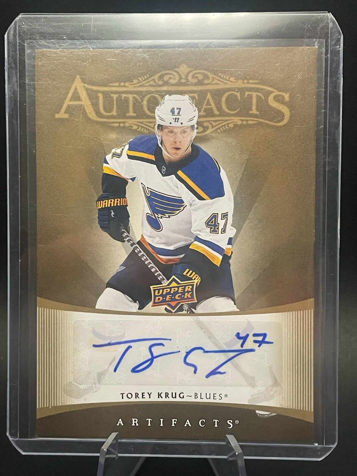 2022-23 Upper Deck Artifacts Autofacts Torey Krug St Louis Blues