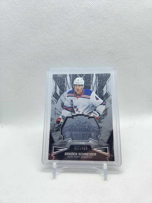 Braden Schneider 2022-23 SPx Finite Rookies /499 #F-42 New York Rangers