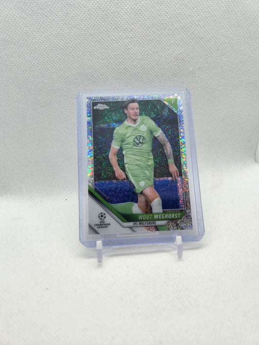 2021-22 Topps Chrome Wout Weghorst Speckle Refractor