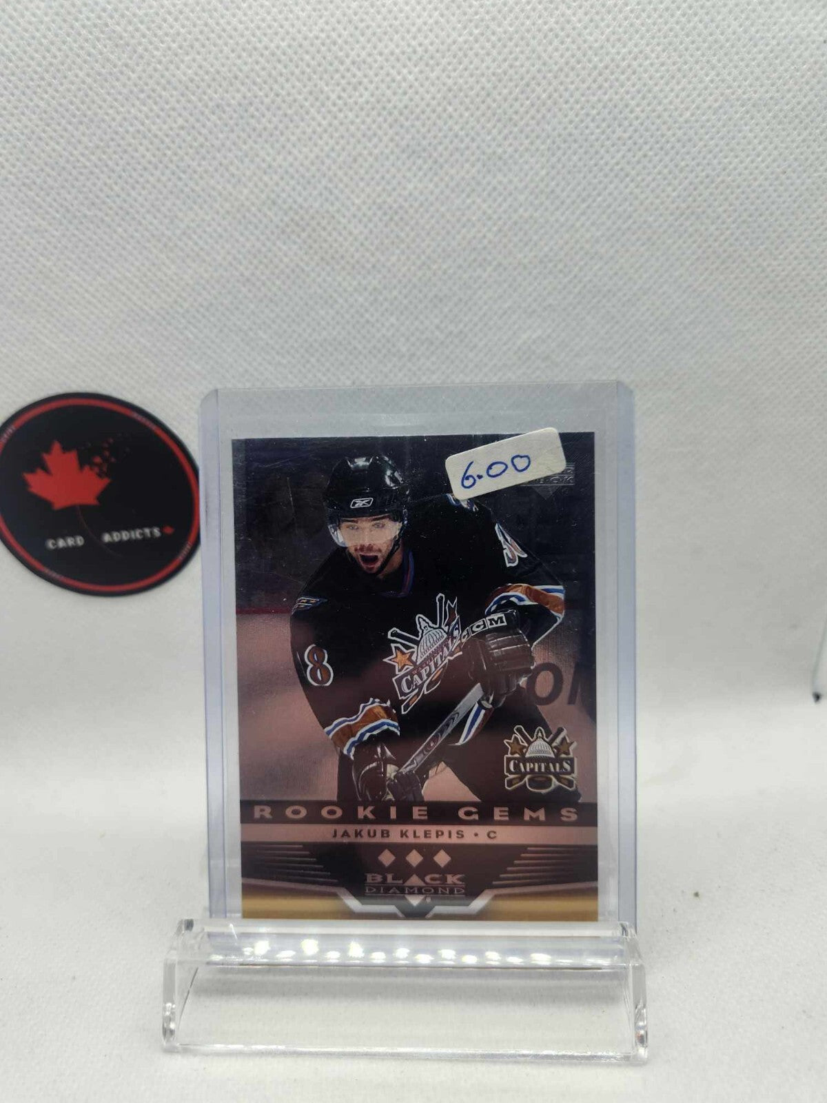 2005-06 Black Diamond Gems Triple Jakub Klepis Rookie #292 Washington Capitals