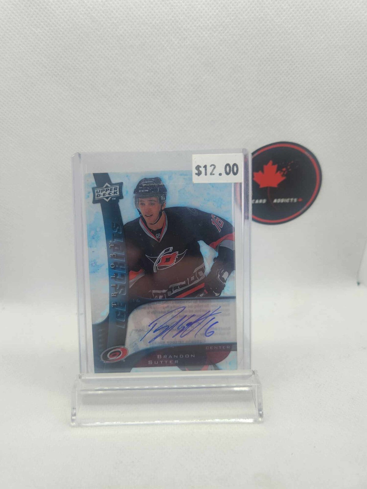 2009-10 Upper Deck Trilogy Ice Scripts Brandon Sutter #IS-BS Auto