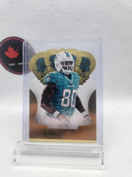 2013 Crown Royale Gold Dion Sims # /99 Miami Dolphins
