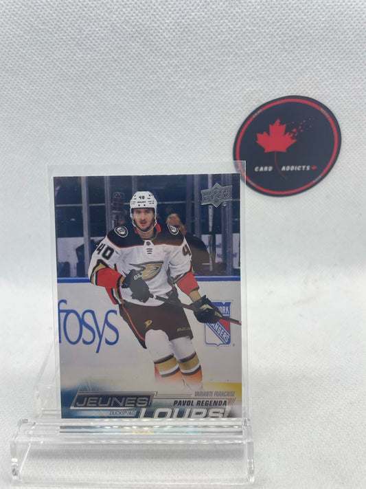 2022-23 Upper Deck Young Guns French Jeunes Loups #452 Pavol Regenda Rookie Duck