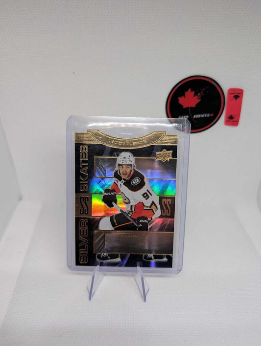 Leo Carlsson ROOKIE CARD Silver Skates 2023/24 UD Anaheim Ducks Mint Gold