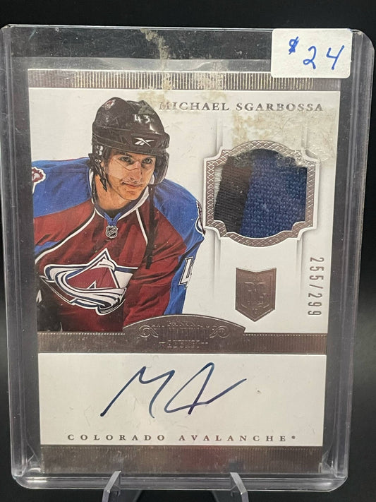 MICHAEL SGARBOSSA 2013-14 Panini Dominion Rookie Patch Auto /299