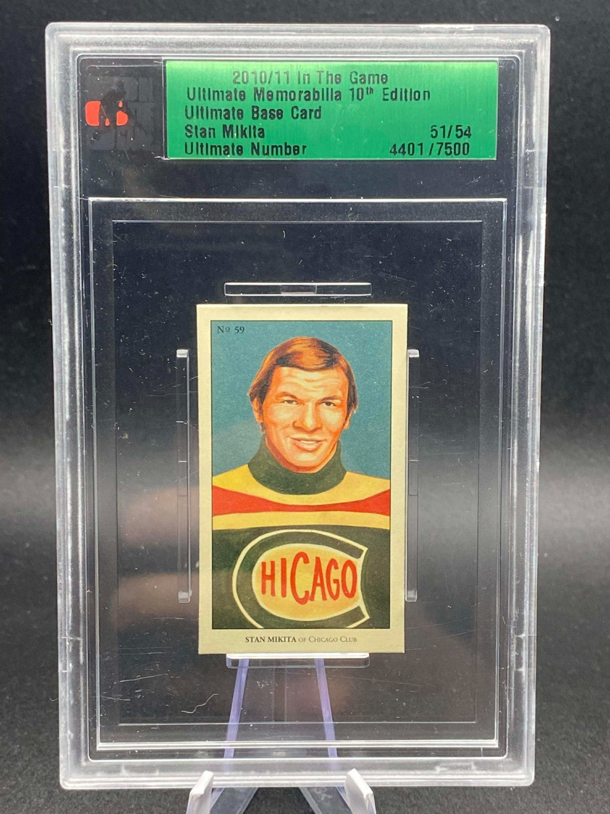 2010 IN THE GAME ULTIMATE MEMORABILIA #59 STAN MIKITA /54