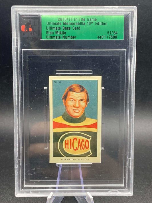 2010 IN THE GAME ULTIMATE MEMORABILIA #59 STAN MIKITA /54