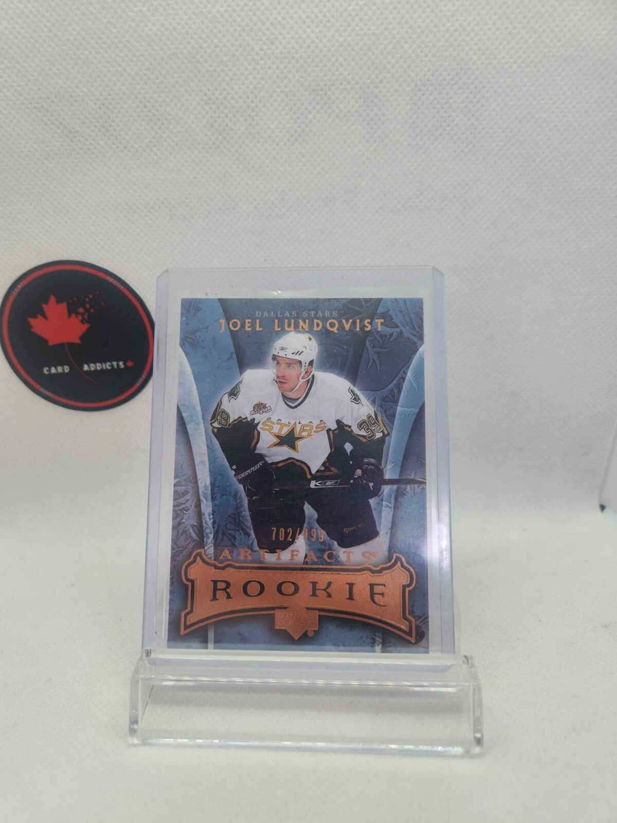 2007-08 Upper Deck Artifacts /999 Joel Lundqvist #197 Rookie RC