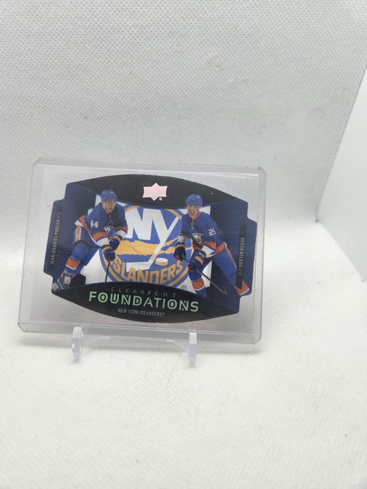 2019-20 Upper Deck Clear Cut Foundations Mathew Barzal/Josh Bailey Islanders