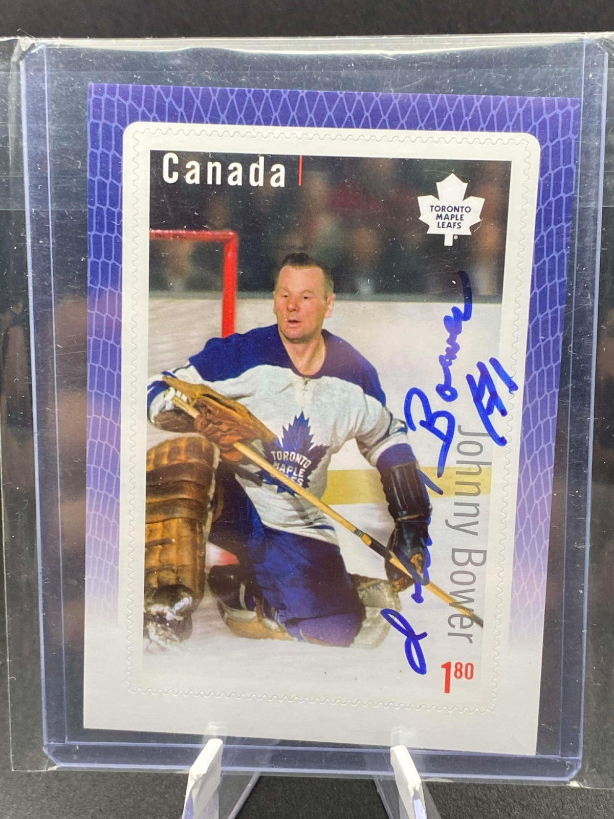 Canada Stamps 2015 Hockey JOHNNY BOWER Auto