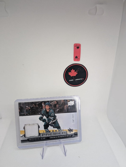 2022-23 Upper Deck Premier Thomas Bordeleau Imagery Rookies Jersey /300 San Jose