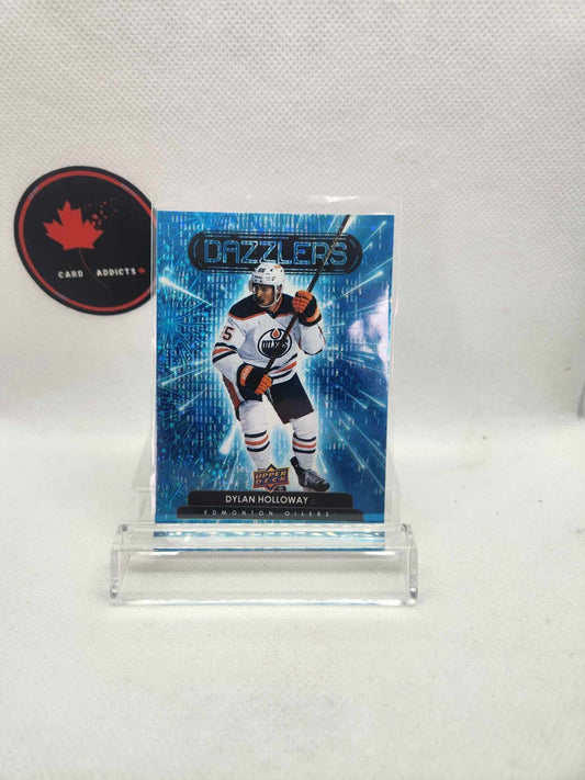 2022-23 Upper Deck Series 2 Dazzlers Blue Dylan Holloway Rookie
