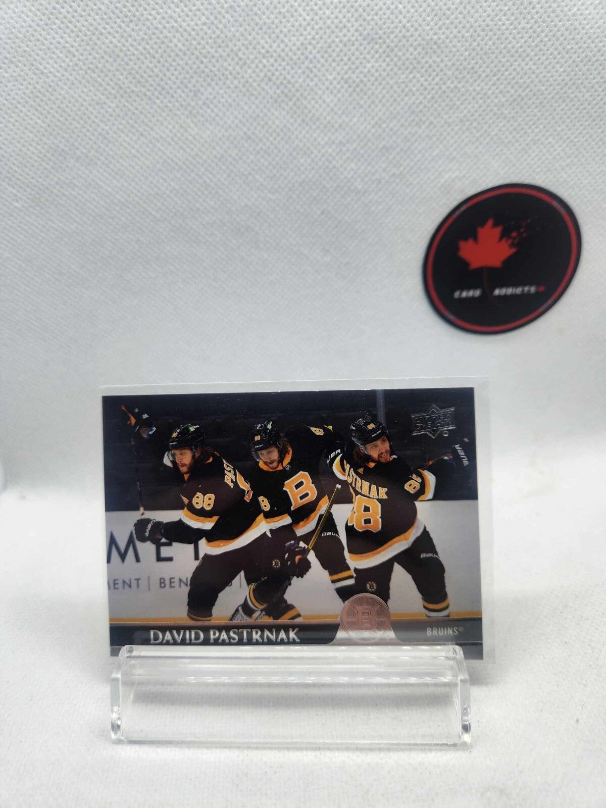 2020-21 Upper Deck Triple Exposure David Pastrnak #18 Boston Bruins