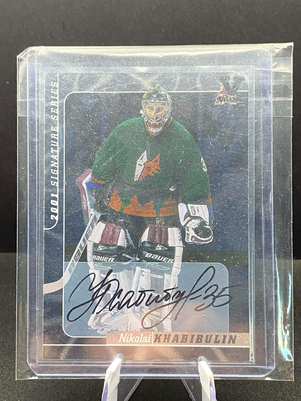 2000-01 ITG Be A Player Signature Series Auto Nikolai Khabibulin #209 Auto HoF