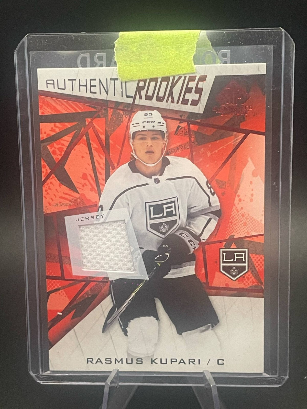 21-22 Rasmus Kupari Authentic Rookie Game Used Jersey Los Angeles Kings
