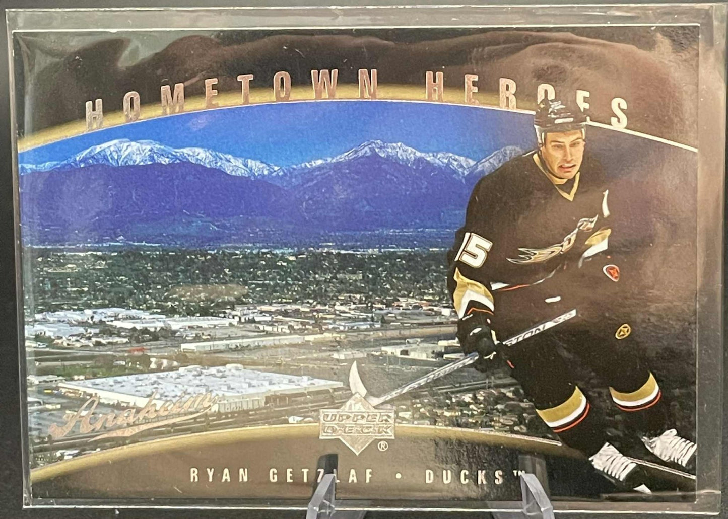 2007-08 UD UPPER DECK HOCKEY HH65 HOMETOWN HEROES RYAN GETZLAF DUCKS