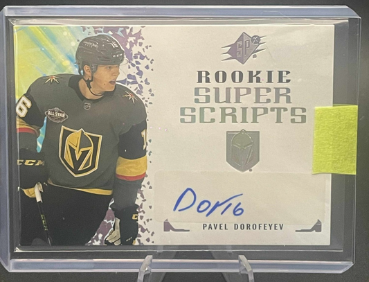 2021-22 SPx PAVEL DOROFEYEV ROOKIE SUPER SCRIPTS Auto RC #RSS-PD