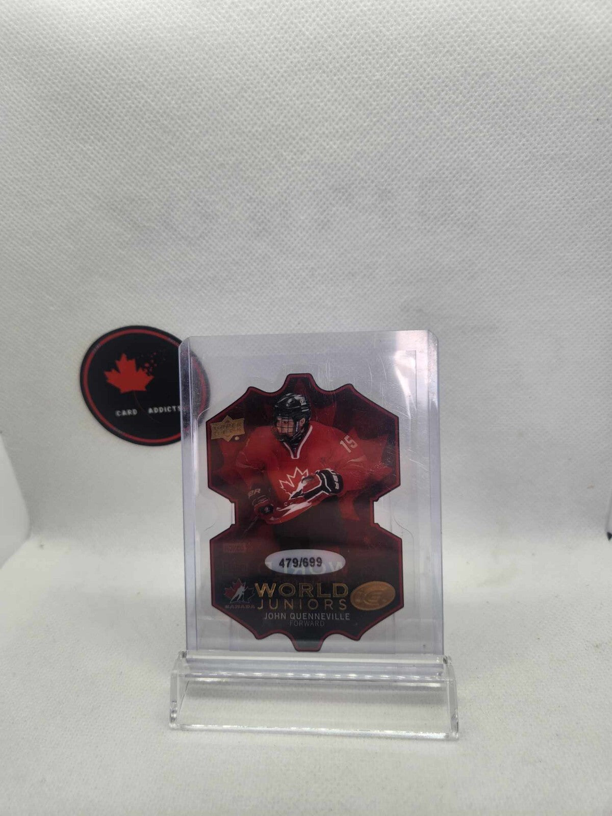 2016-17 Upper Deck ICE World Juniors ... John Quenneville /699 Canada #WJ-JQ