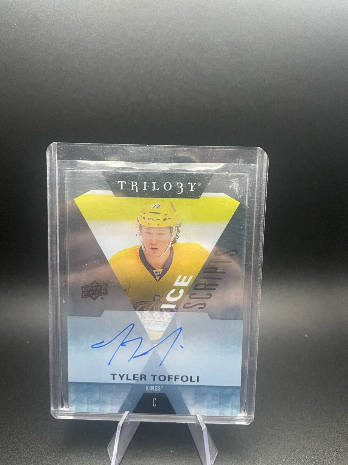 2016-17 UD Trilogy Ice Scripts AUTO Tyler Toffoli LA Kings