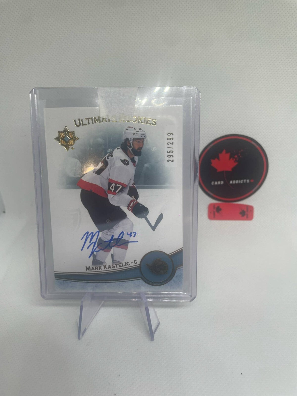 2022-23 Upper Deck Ultimate Collection Autograph Rookie Mark Kastelic RC Auto