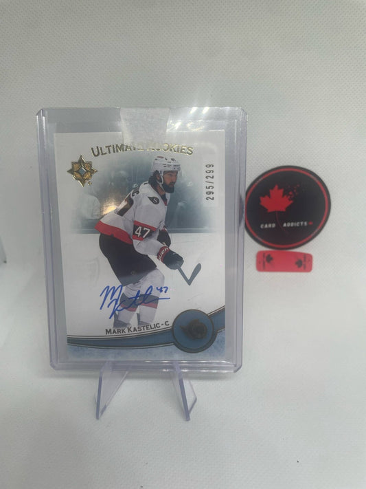 2022-23 Upper Deck Ultimate Collection Autograph Rookie Mark Kastelic RC Auto