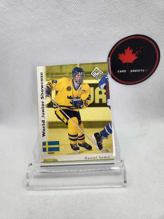 Daniel Sedin World Junior Showcase 1998 Upper Deck Choice Sweden Card #219