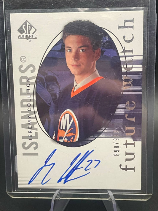 2005-06 SP Authentic Future Watch /999 Jeremy Colliton #203 Rookie Auto RC