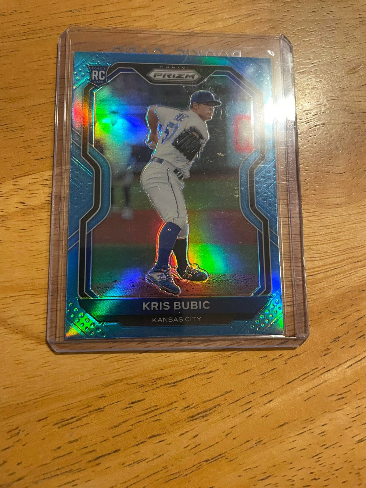 2021 Prizm Baseball Blue Rookie Card #198 Kris Bubic (Kansas City Royals)