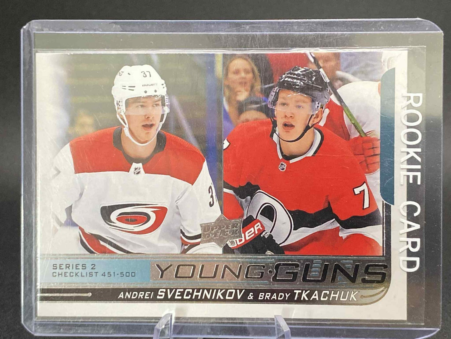 SVECHNIKOV/TKACHUK Young Guns Rookie Checklist 2018-19