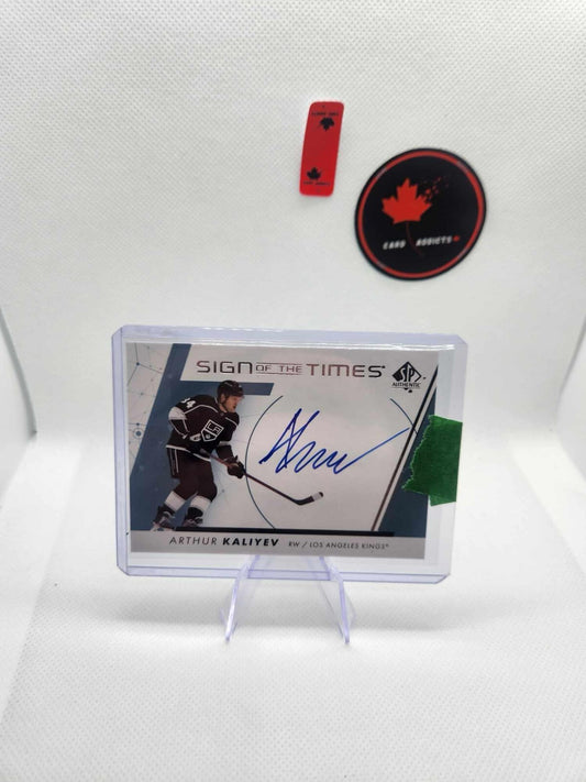 2022-23 SP Authentic Sign of the Times #SOTT-AK Arthur Kaliyev! SP!