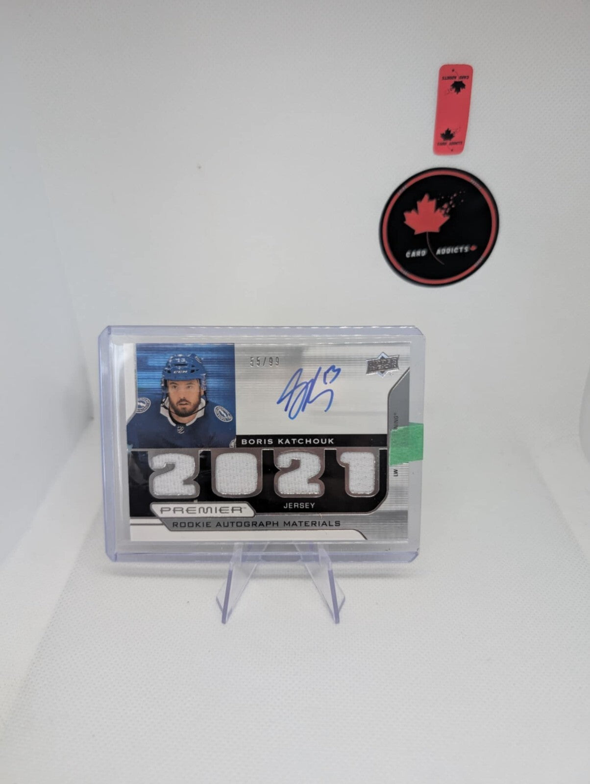 2021-22 UD Premier Auto Rookie Material Boris Katchouk /99 Tampa Bay Lightning