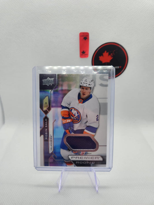 2021-22 UD Premier Rookie Jersey 129 Robin Salo New York Islanders