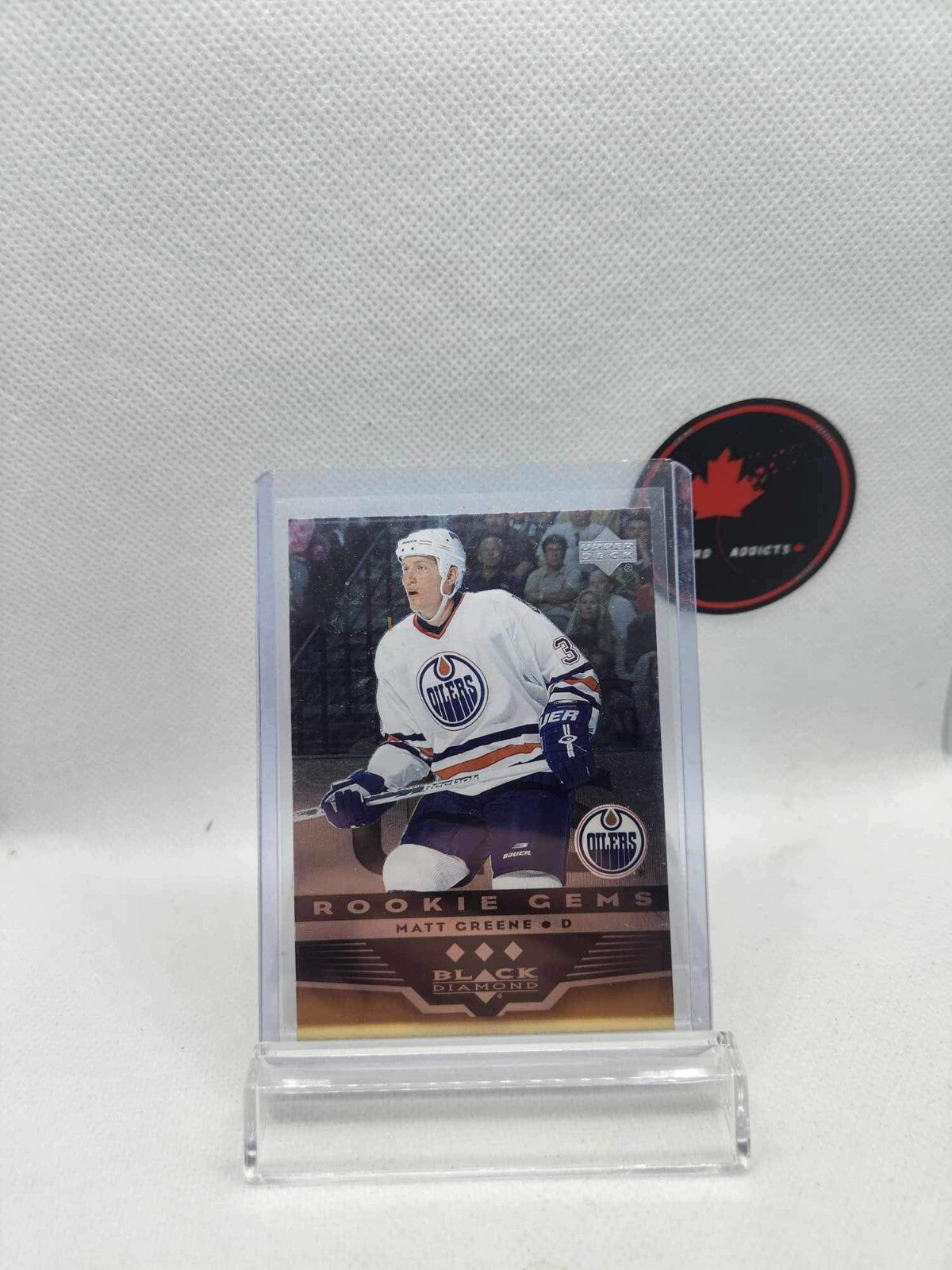 2005-06 BLACK DIAMOND MATT GREENE TRIPLE DIAMOND ROOKIE GEMS ROOKIE CARD RC