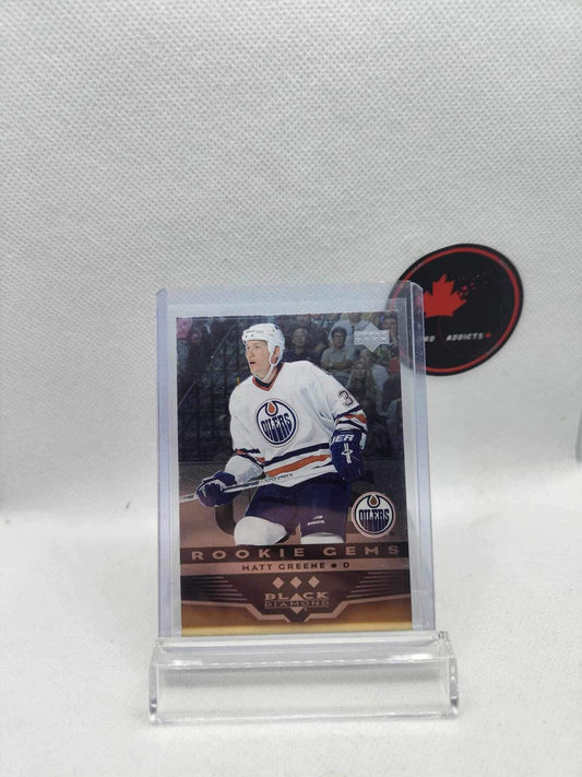 2005-06 BLACK DIAMOND MATT GREENE TRIPLE DIAMOND ROOKIE GEMS ROOKIE CARD RC