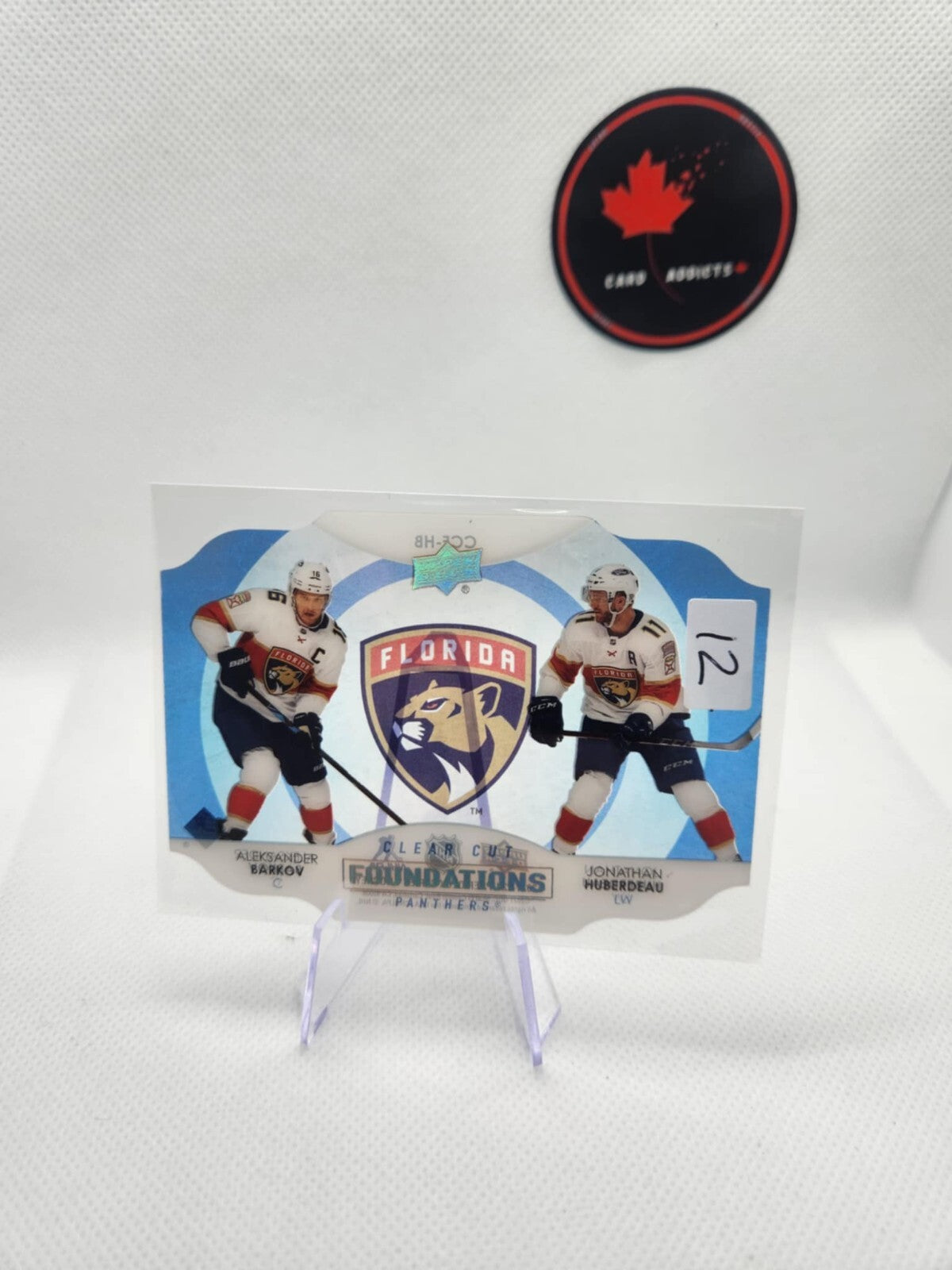 2021-22 Upper Deck Clear Cut Foundations Aleksander Barkov/Jonathan Huberdeau
