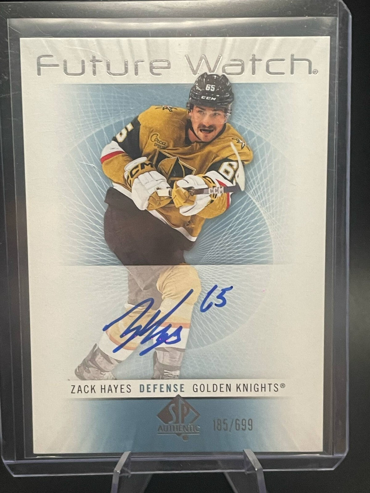 Zach Hayes, 2022-23 SP Authentic Retro Future Watch Auto #RFWA-ZH - Knights /699