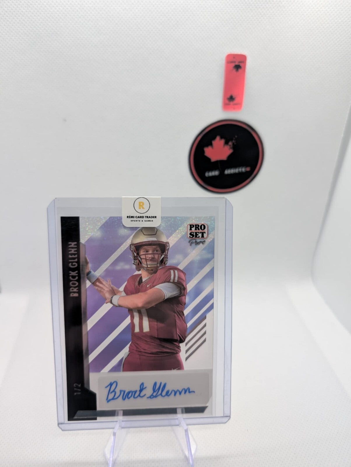 2024 Pro Set Pure Auto Stardust Silver Brock Glenn 1/2 #BA-BG1