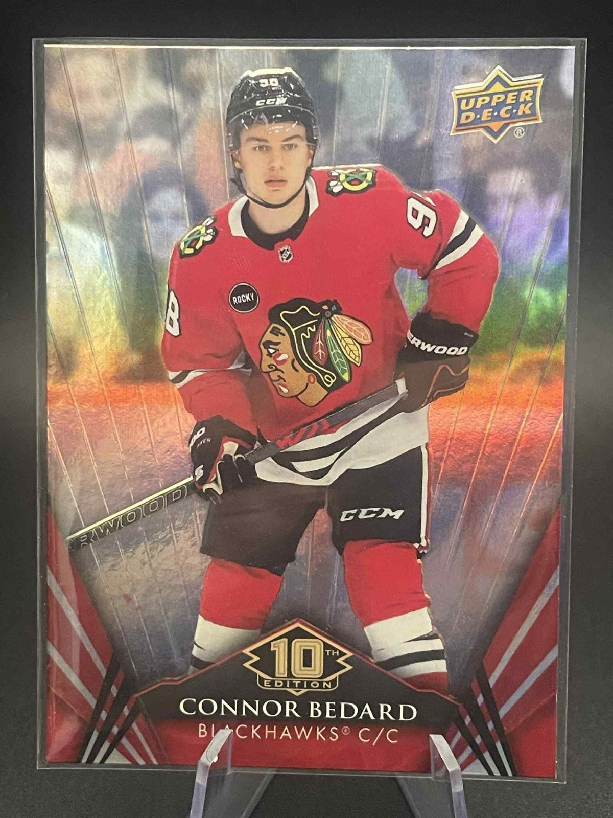 2024-25 Upper Deck Tim Hortons CONNOR BEDARD Hockey Card # 98 Chicago Blackhawks