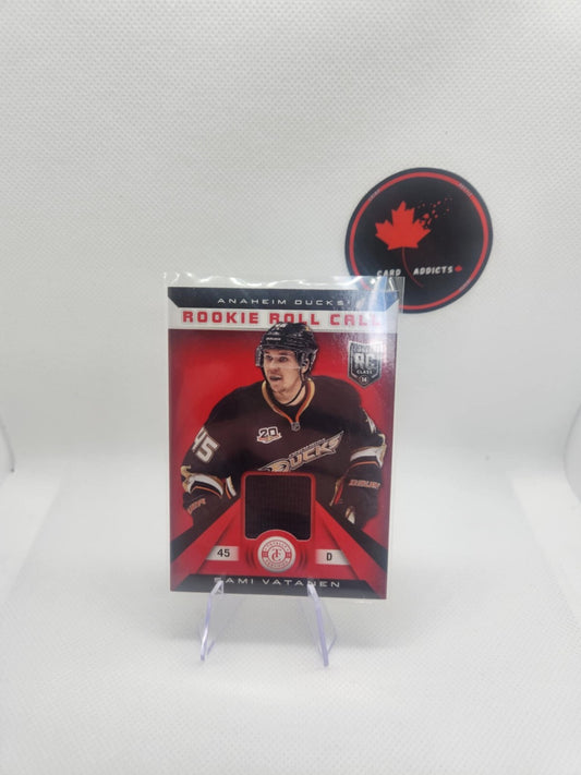 2013-14 Totally Certified Rookie Roll Call Jerseys Red #RR-SV Sami Vatanen