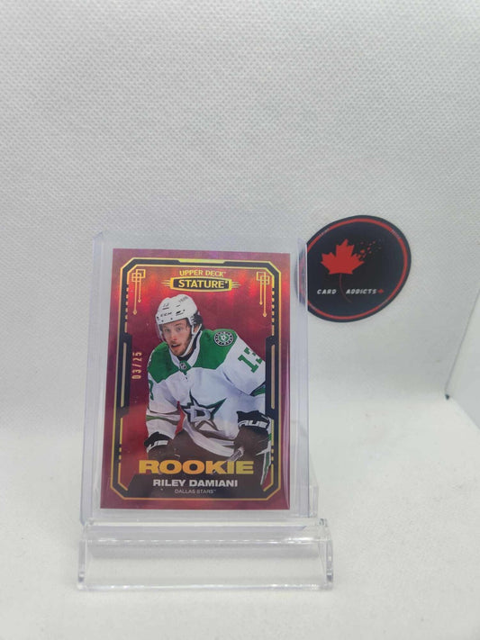 21-22 Upper Deck Stature Riley Damiani Rookie Red /25