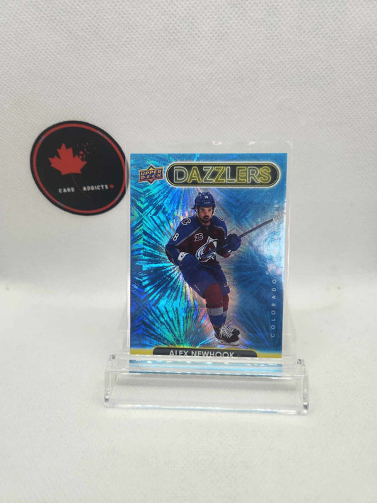 2021-22 Upper Deck #DZ-13 Alex Newhook - Colorado Avalanche DAZZLERS BLUE