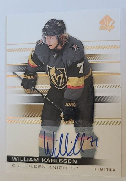 2020-21 SP Authentic SPA 2019-20 Limited Auto Parallel VEGAS WILLIAM KARLSSON