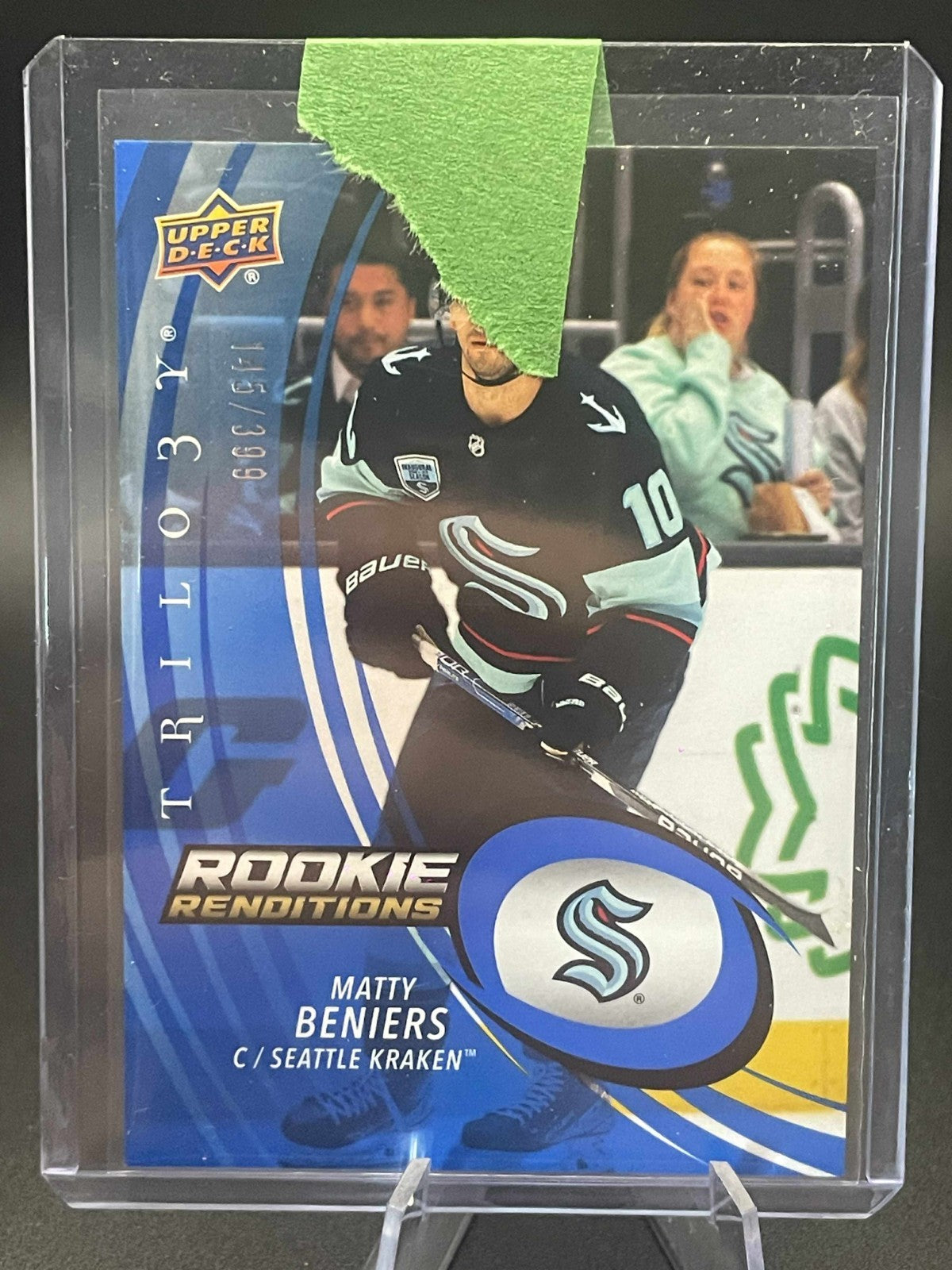 2022-23 Upper Deck Trilogy Matty Beniers Rookie Renditions Blue /399 #RR-38