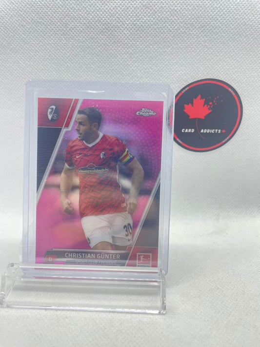 2021-22 Topps Chrome Bundesliga Magenta #40 Christian Gunter SP /399 Freiburg