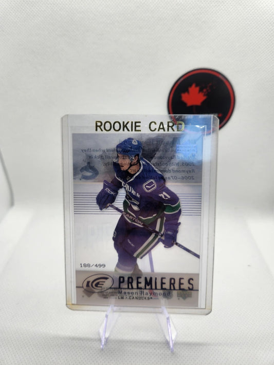 2007-08 Upper Deck Ice Premieres /499 Mason Raymond Level 3 #200 Rookie RC